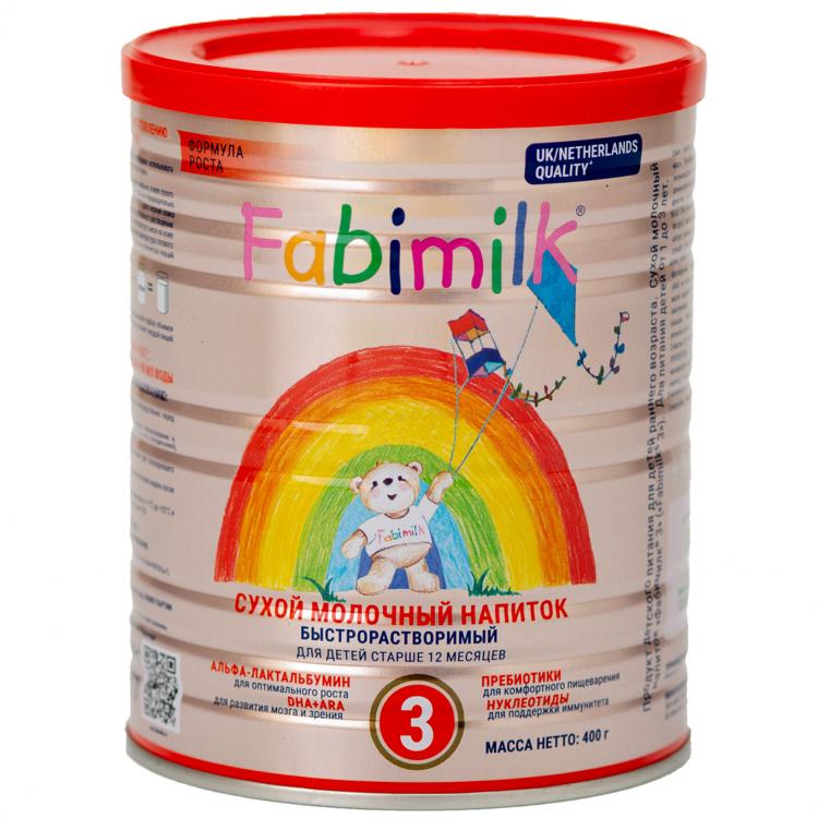 Детское питание Fabimilk 3, банка 400 гр.